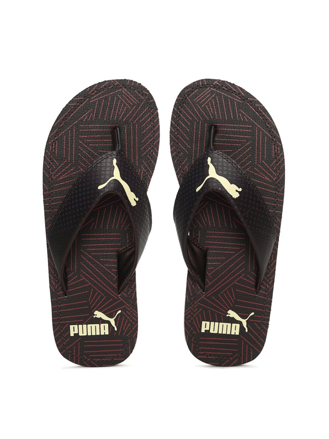 

Puma Men Brown Printed Ketava Graphic Thong Flip-Flops