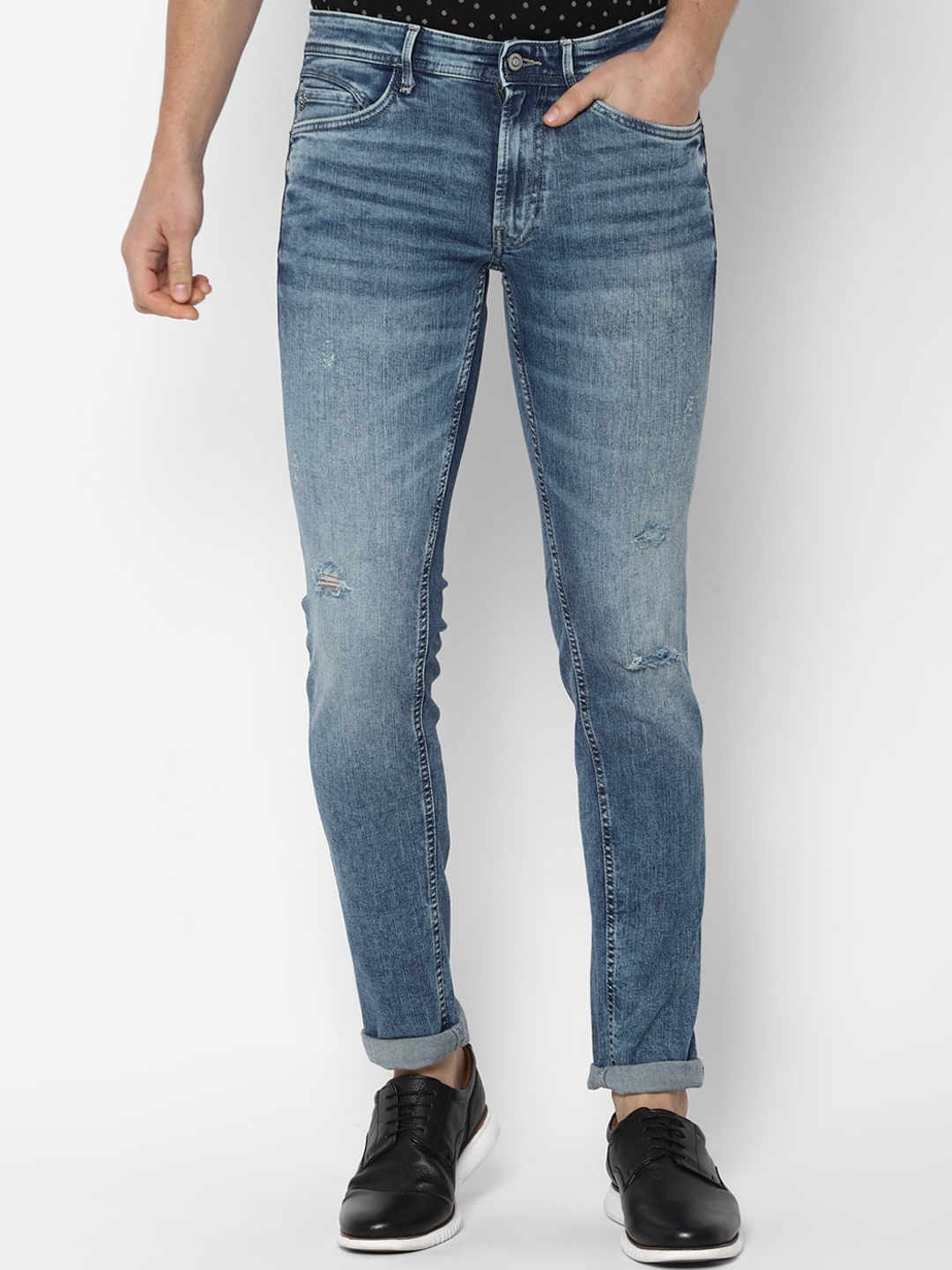 

Allen Solly Men Blue Skinny Fit Heavy Fade Jeans