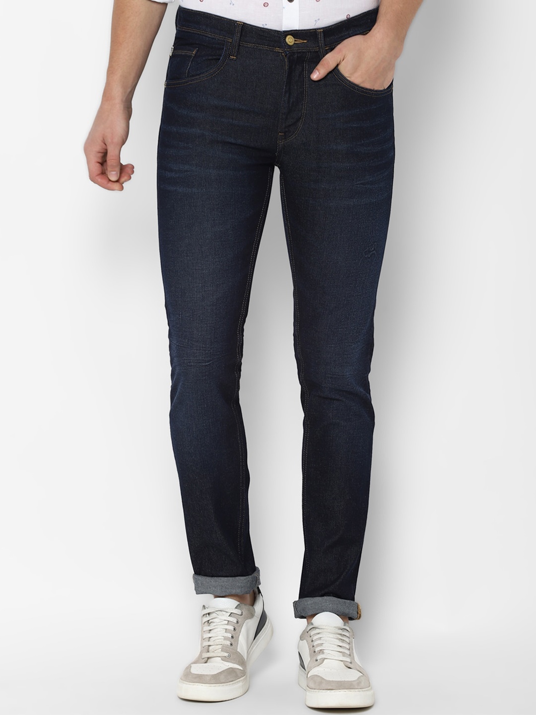 

Allen Solly Men Navy Blue Skinny Fit Light Fade Jeans