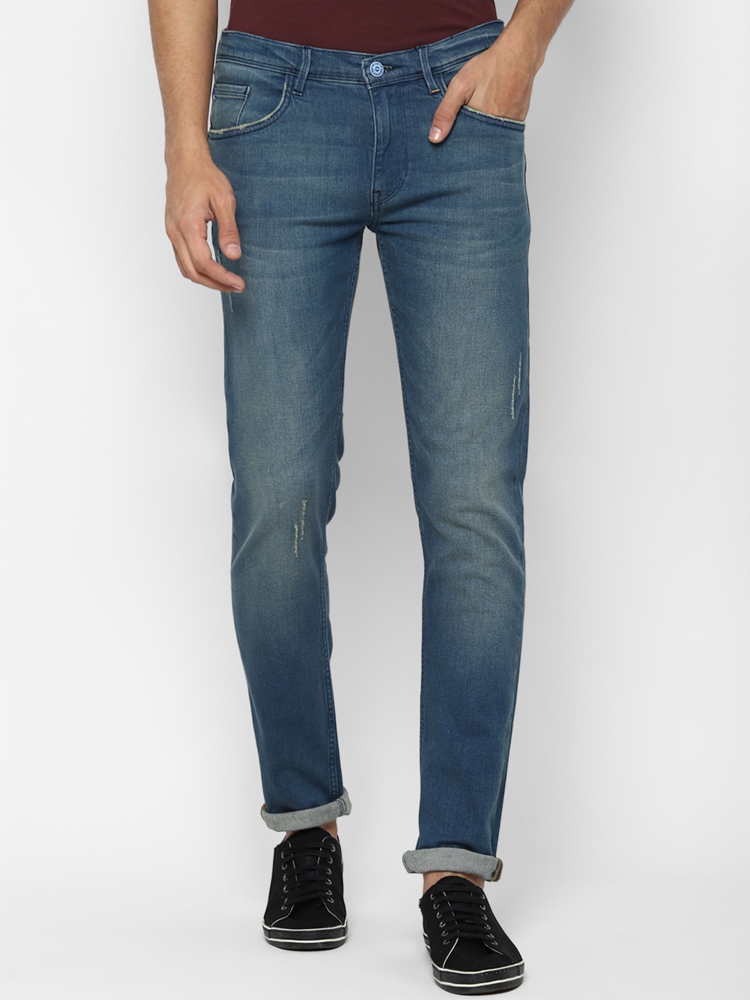 

Allen Solly Men Blue Slim Fit Heavy Fade Jeans