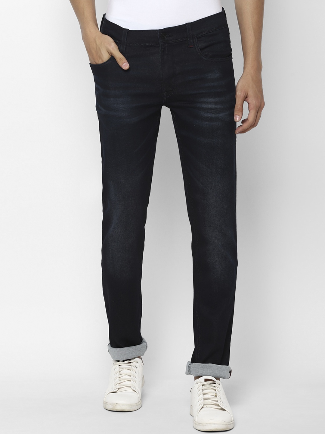

Allen Solly Men Navy Blue Skinny Fit Light Fade Jeans