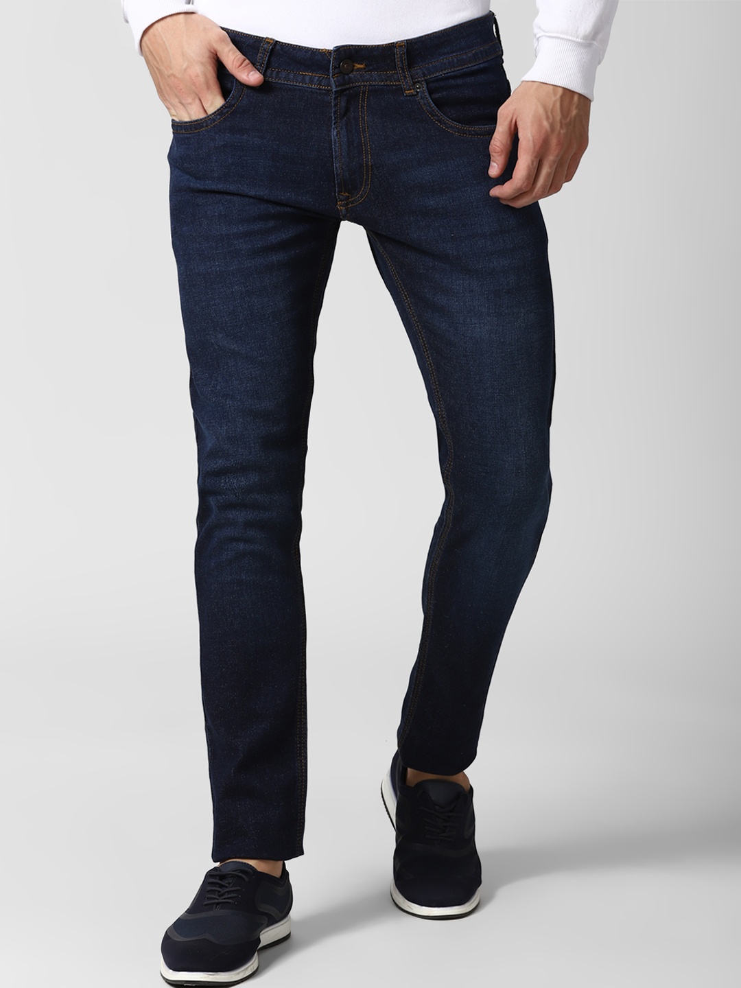 

Peter England Casuals Men Navy Blue Skinny Fit Jeans