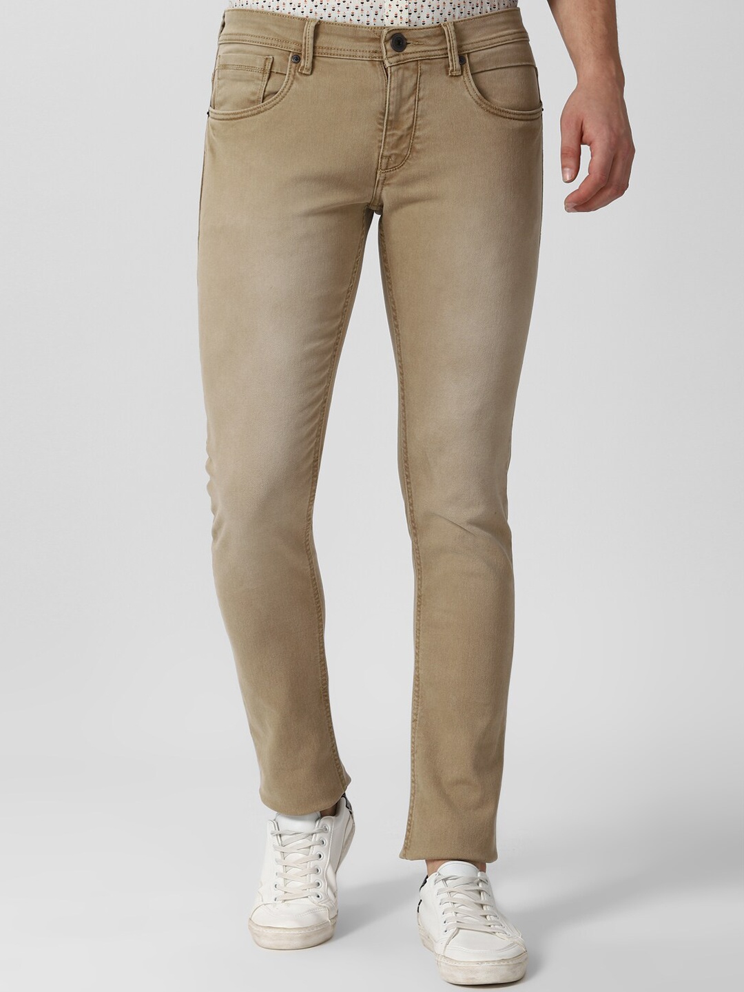 

Peter England Casuals Men Beige Skinny Fit Jeans