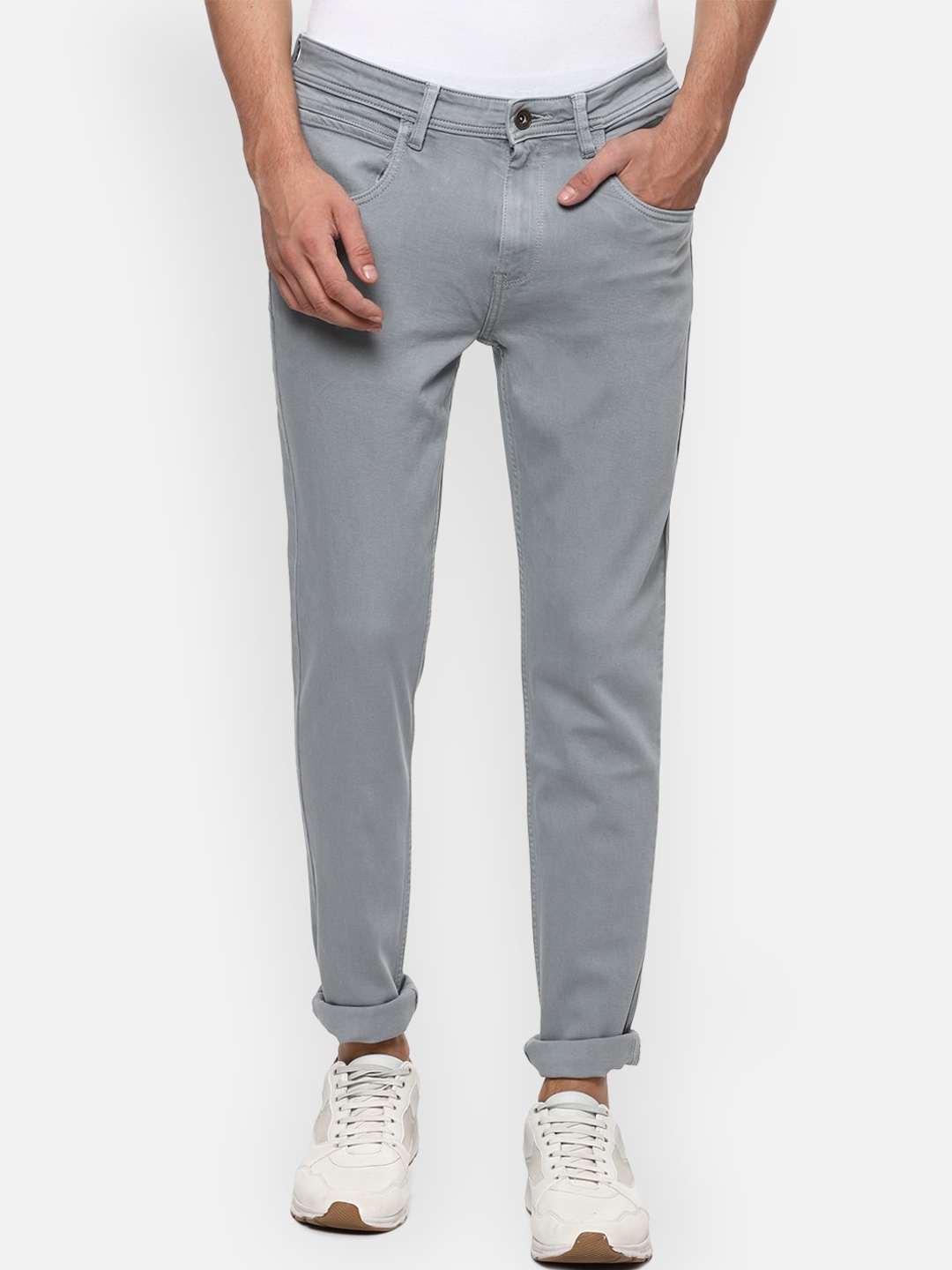 

VAN HEUSEN DENIM LABS Men Grey Skinny Fit Jeans