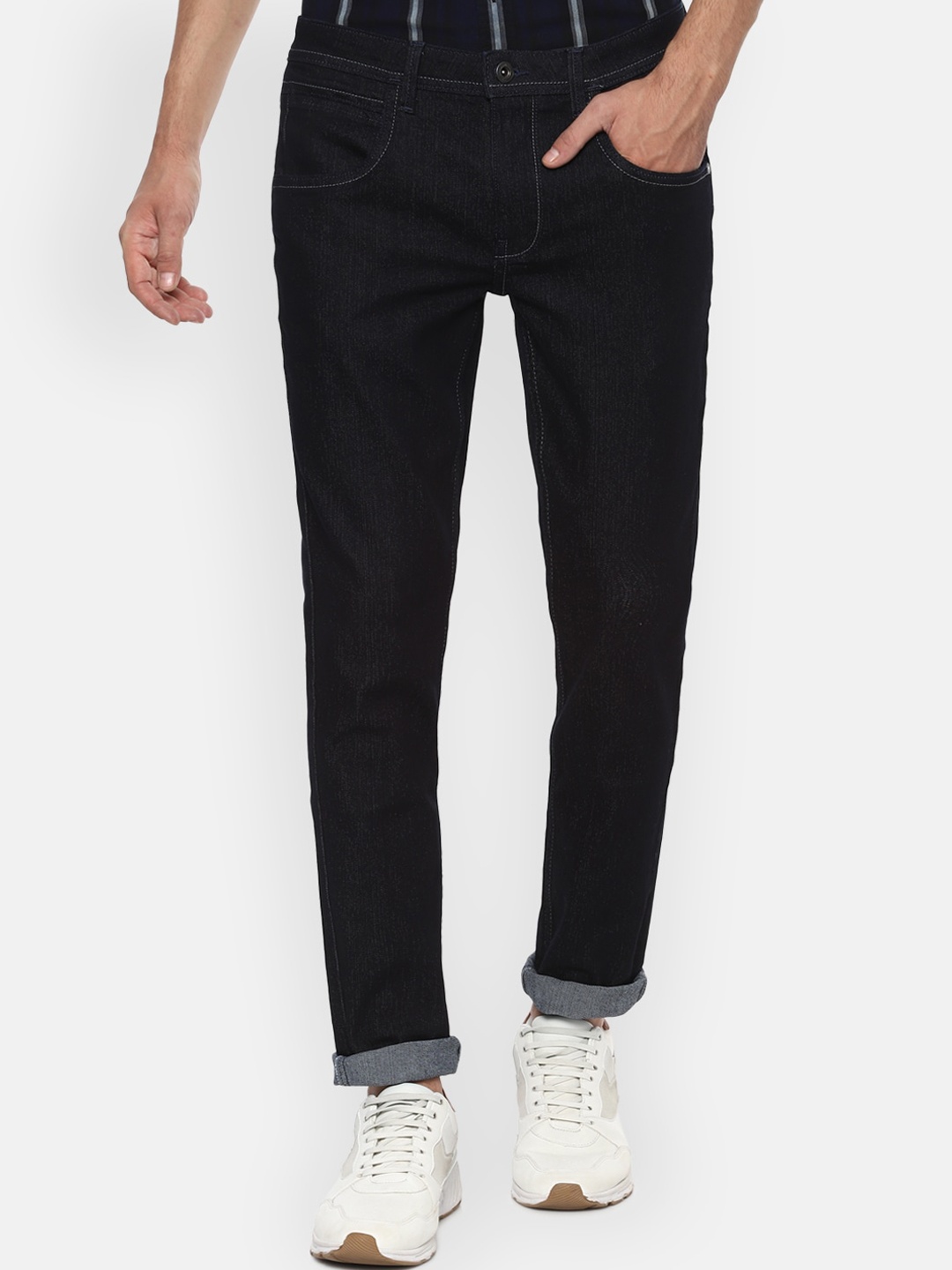 

VAN HEUSEN DENIM LABS Men Black Skinny Fit Jeans
