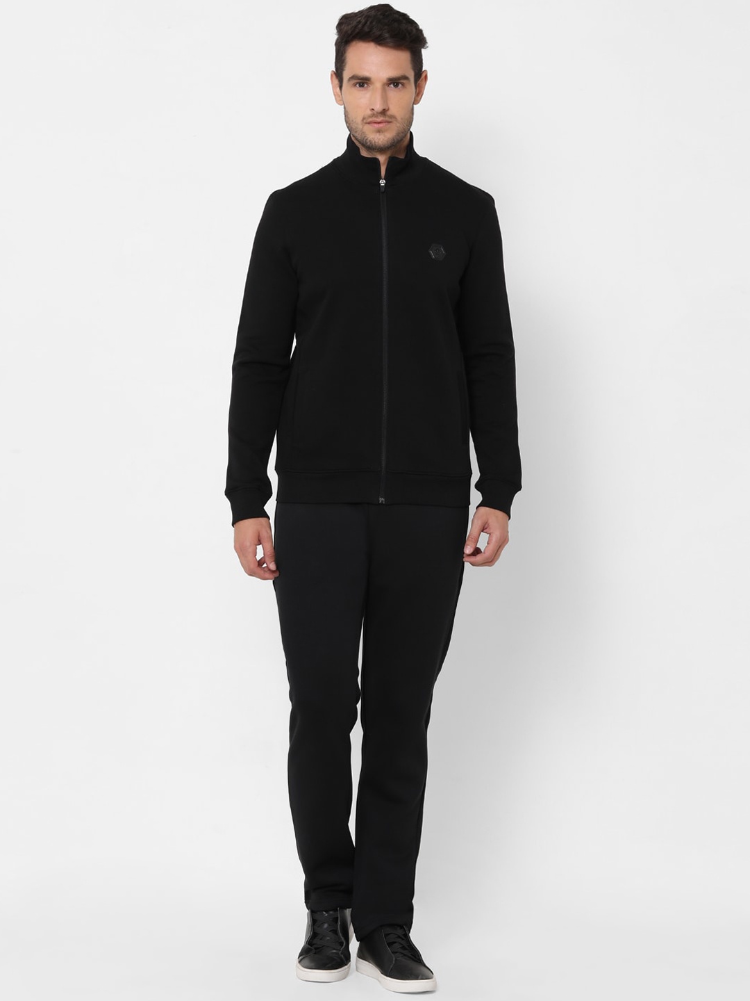 

Sweet Dreams Men Black Solid Tracksuit