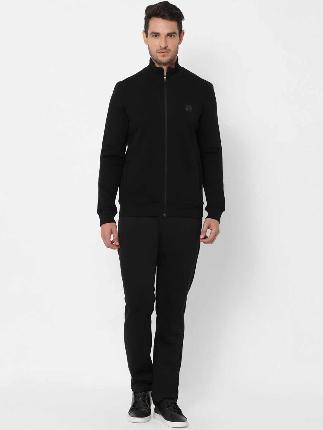 

Sweet Dreams Men Black Solid Tracksuits