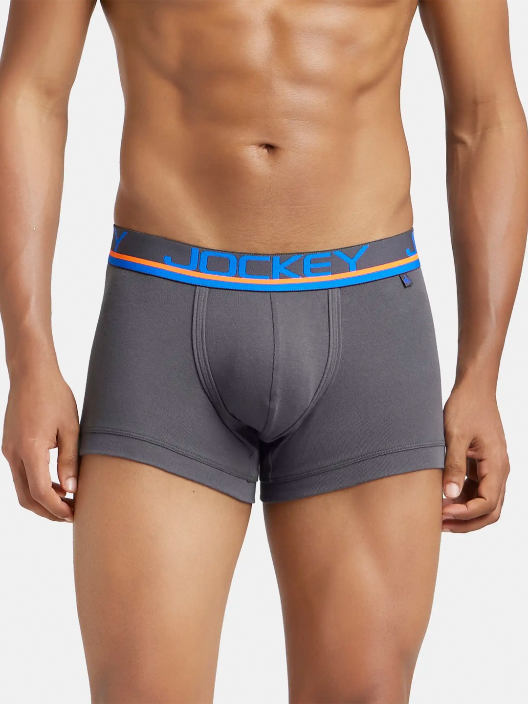 

Jockey Combed Cotton Rib Trunk with Ultrasoft Waistband-FP03, Grey