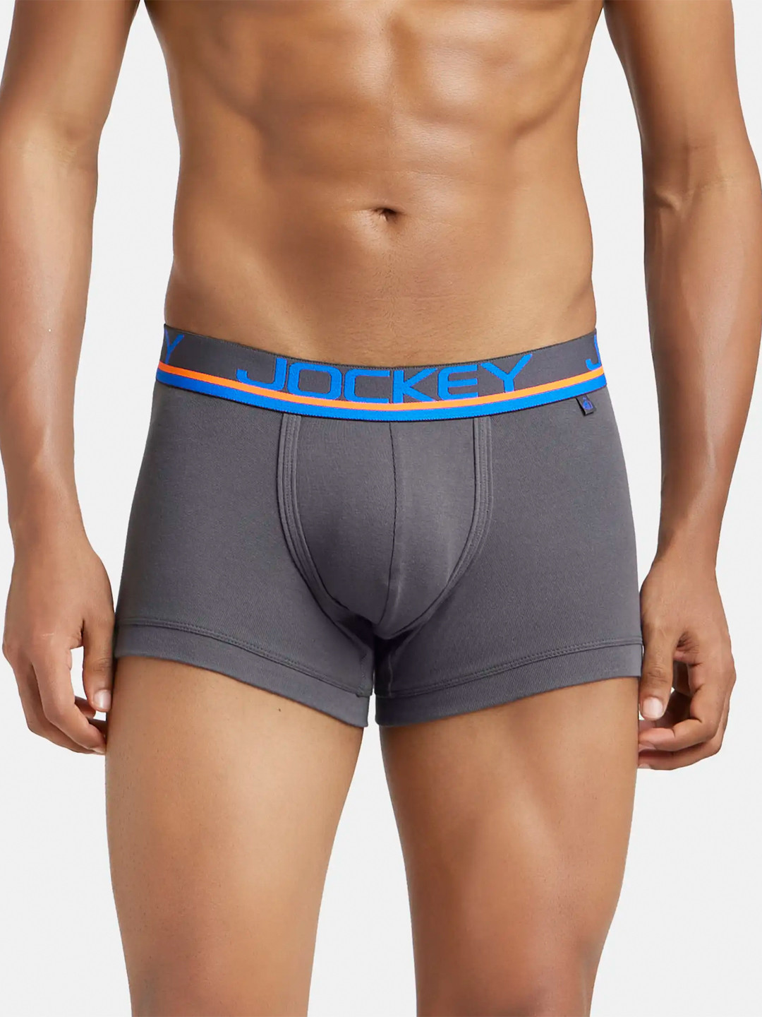 

Jockey Men Grey Solid Pure Super Combed Cotton Trunks - FP03-0105