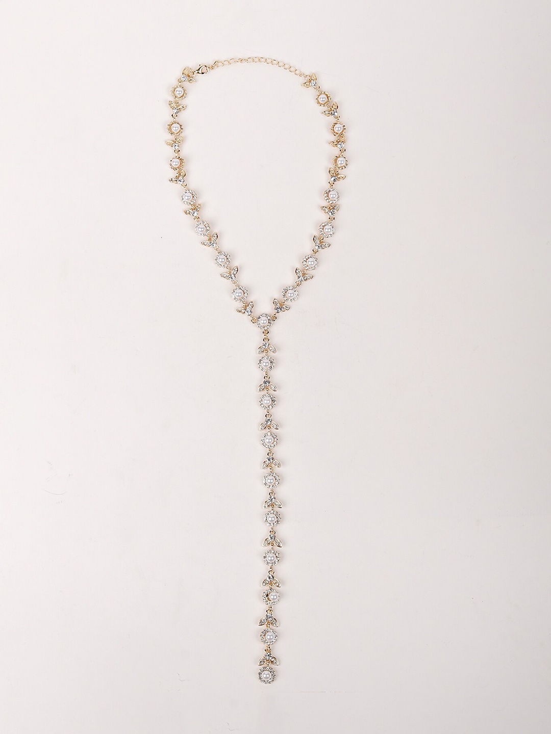 

ODETTE Silver-Toned Plunge Necklace