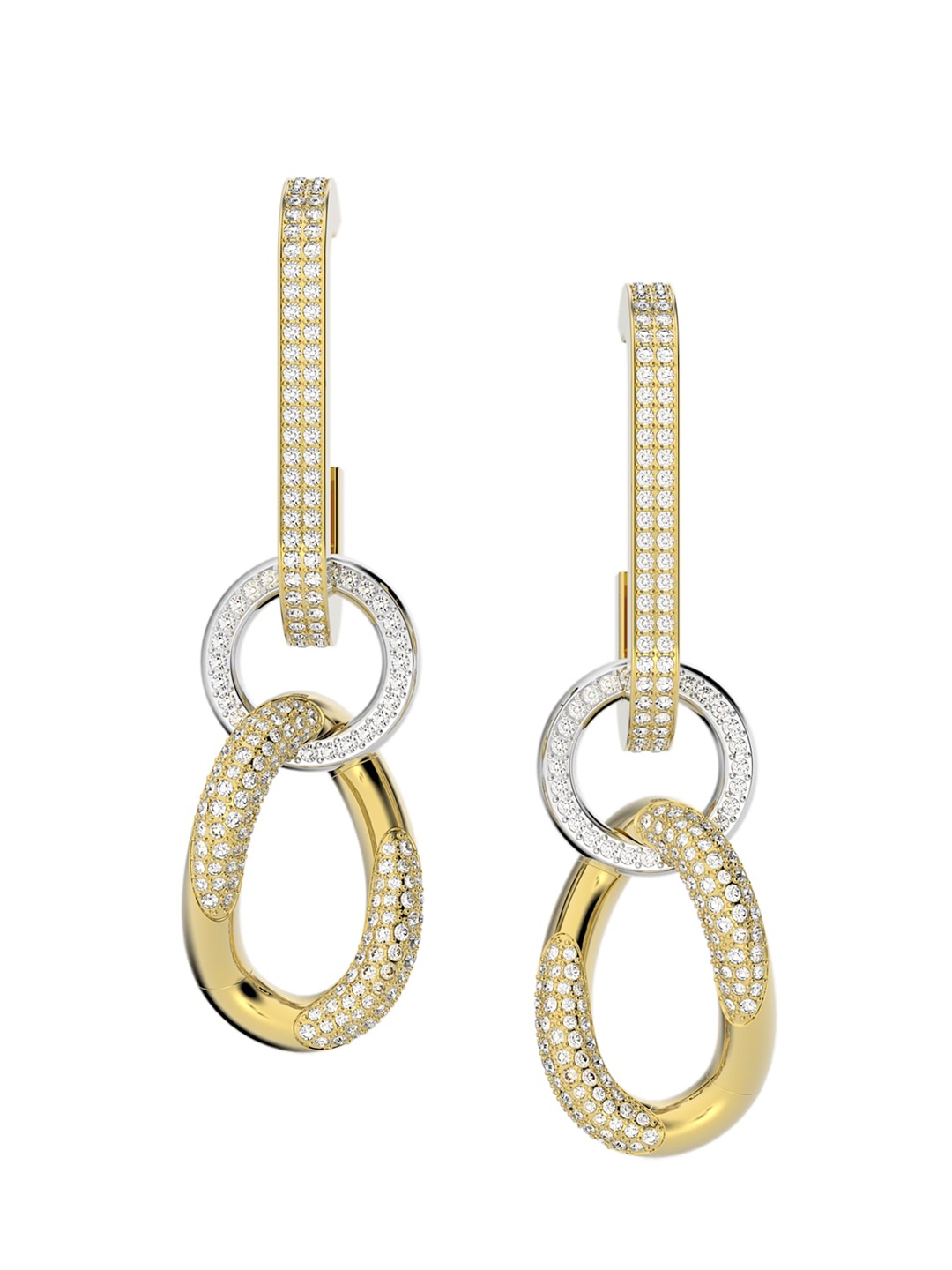 

SWAROVSKI Gold-Plated Dextera Earrings, White