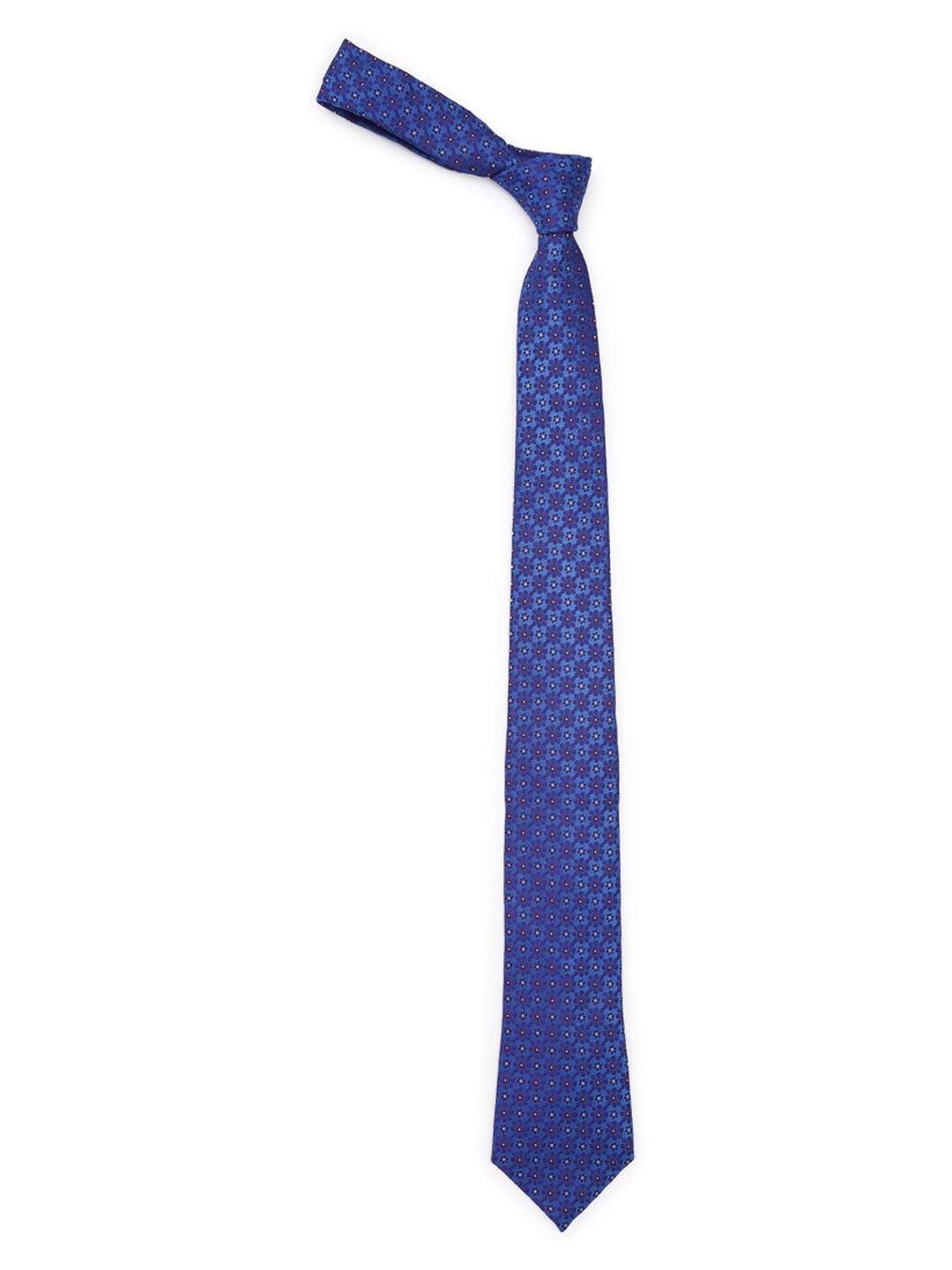 

Peter England Men Blue Woven Design Broad Tie