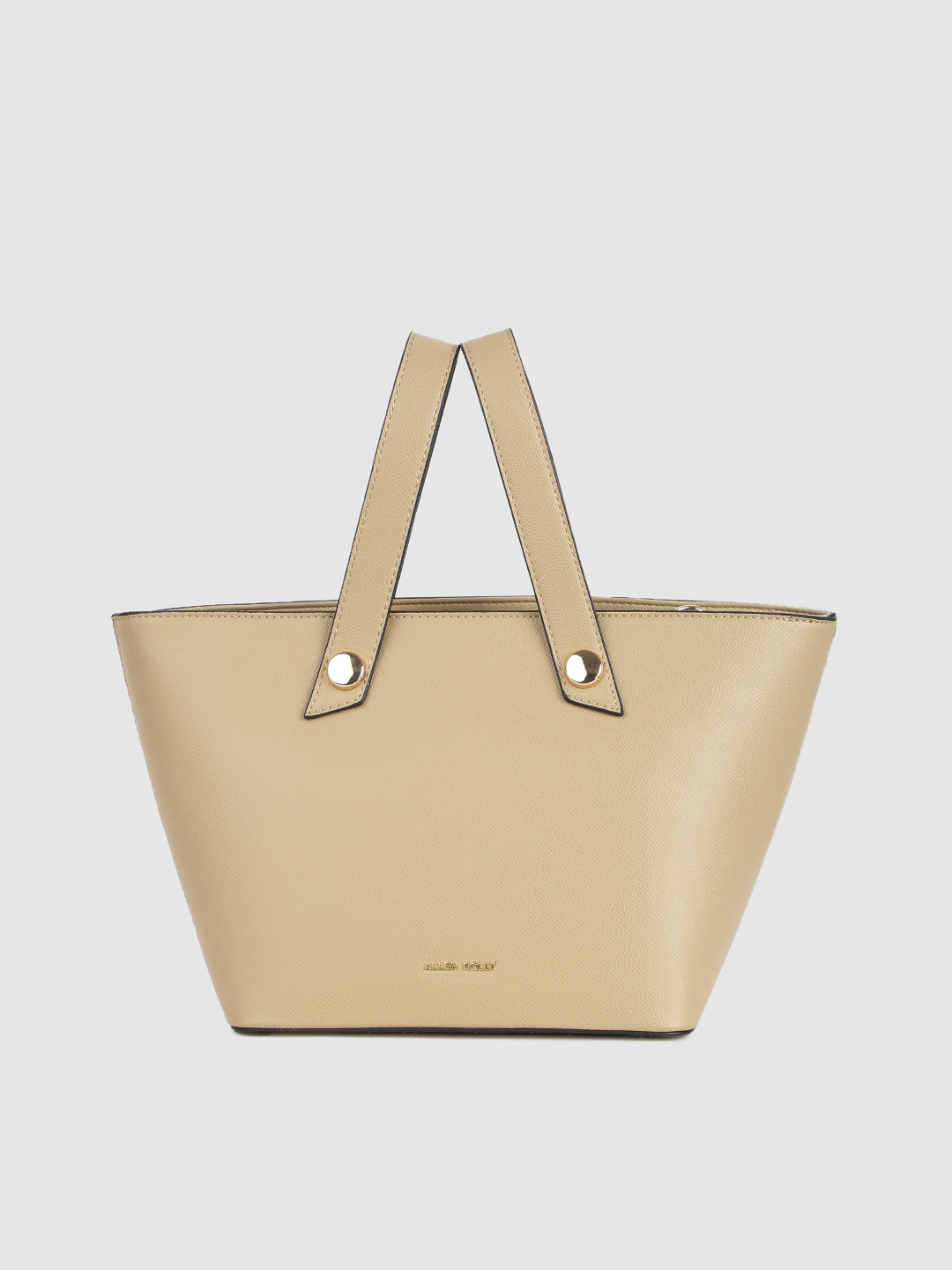 

Allen Solly Women Beige Solid Structured Handheld Bag