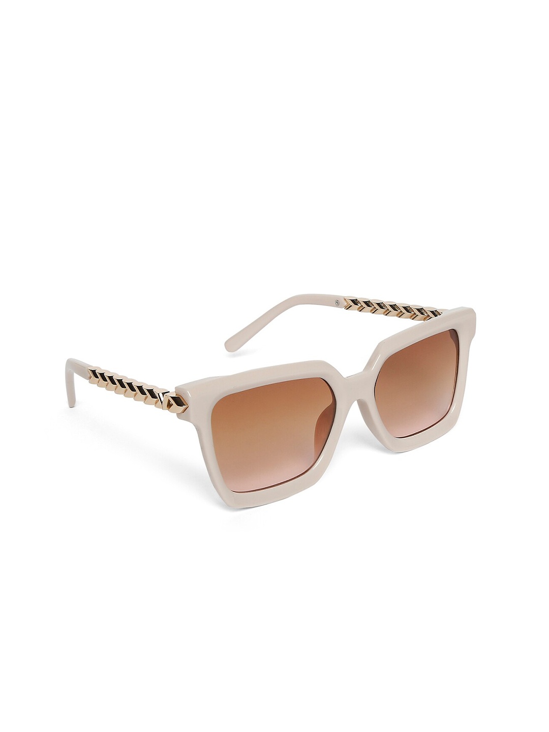 

20Dresses Women Brown Lens & White Wayfarer Sunglasses SG0461, Cream