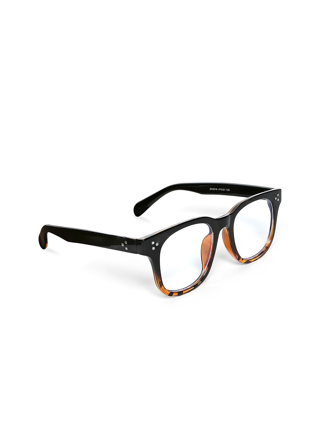 

20Dresses Women Black & Brown Abstract Full Rim Aviator Frames