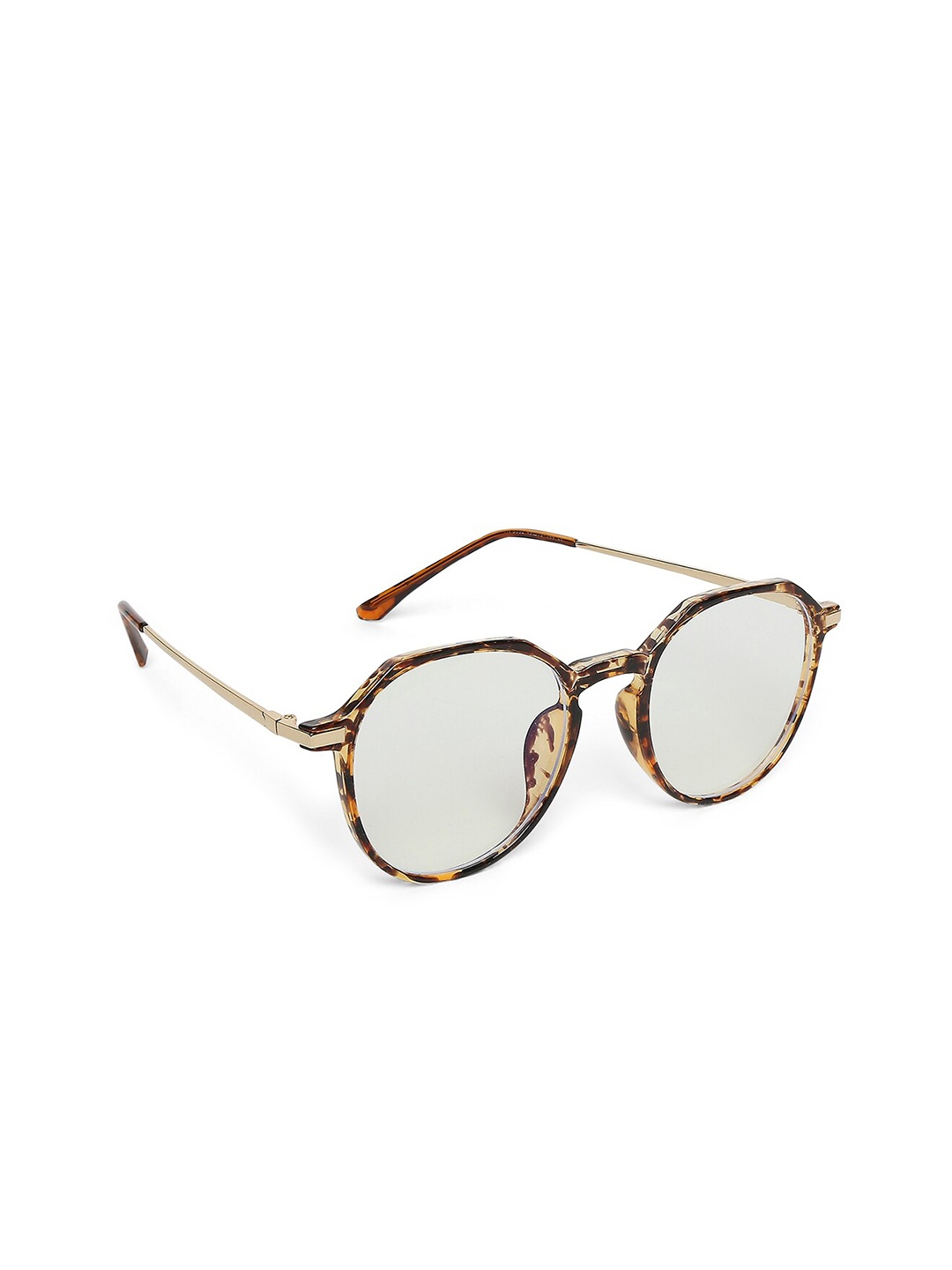 

20Dresses Women Brown Abstract Full Rim Round Frames SG0528