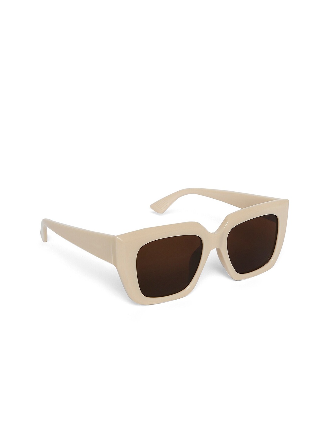 

20Dresses Women Brown Lens & White Cateye Sunglasses SG0544, Beige