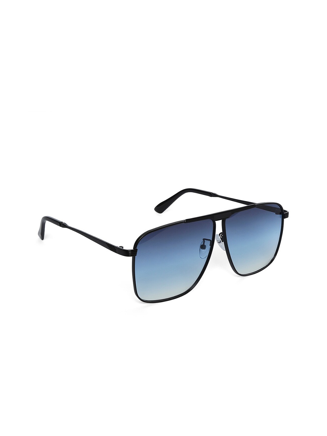 

20Dresses Women Blue Lens & Black Bring Some Sun Rectangle Sunglasses SG0462