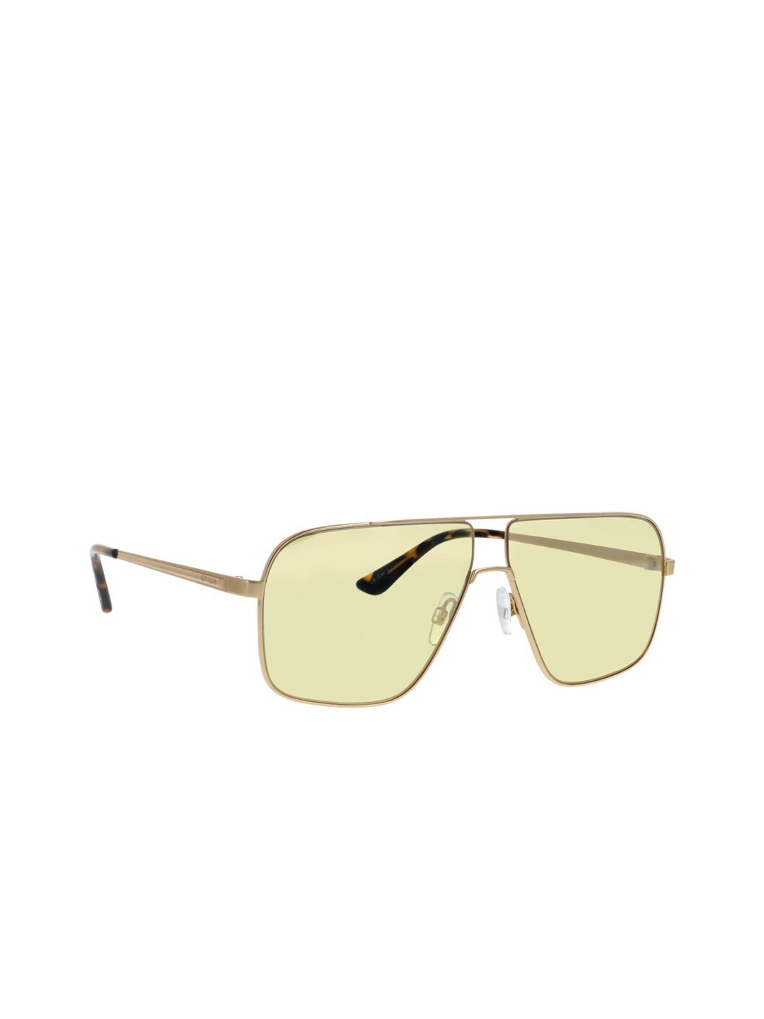 

OPIUM Men Yellow Lens & Gold-Toned Square Sunglasses OP-1861-C03