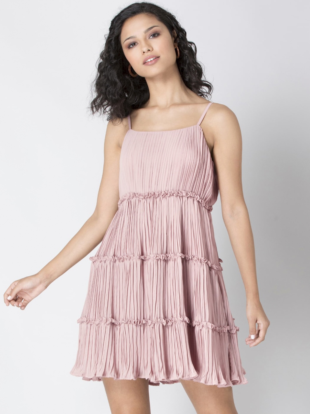 

FabAlley Pink Empire Dress