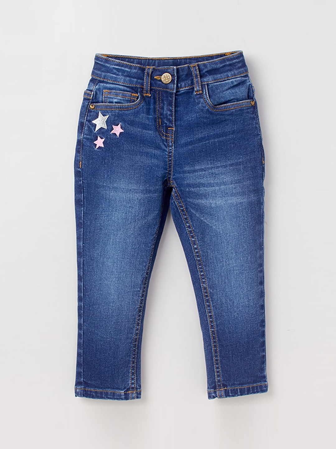 

Ed-a-Mamma Girls Blue Light Fade Stretchable Jeans