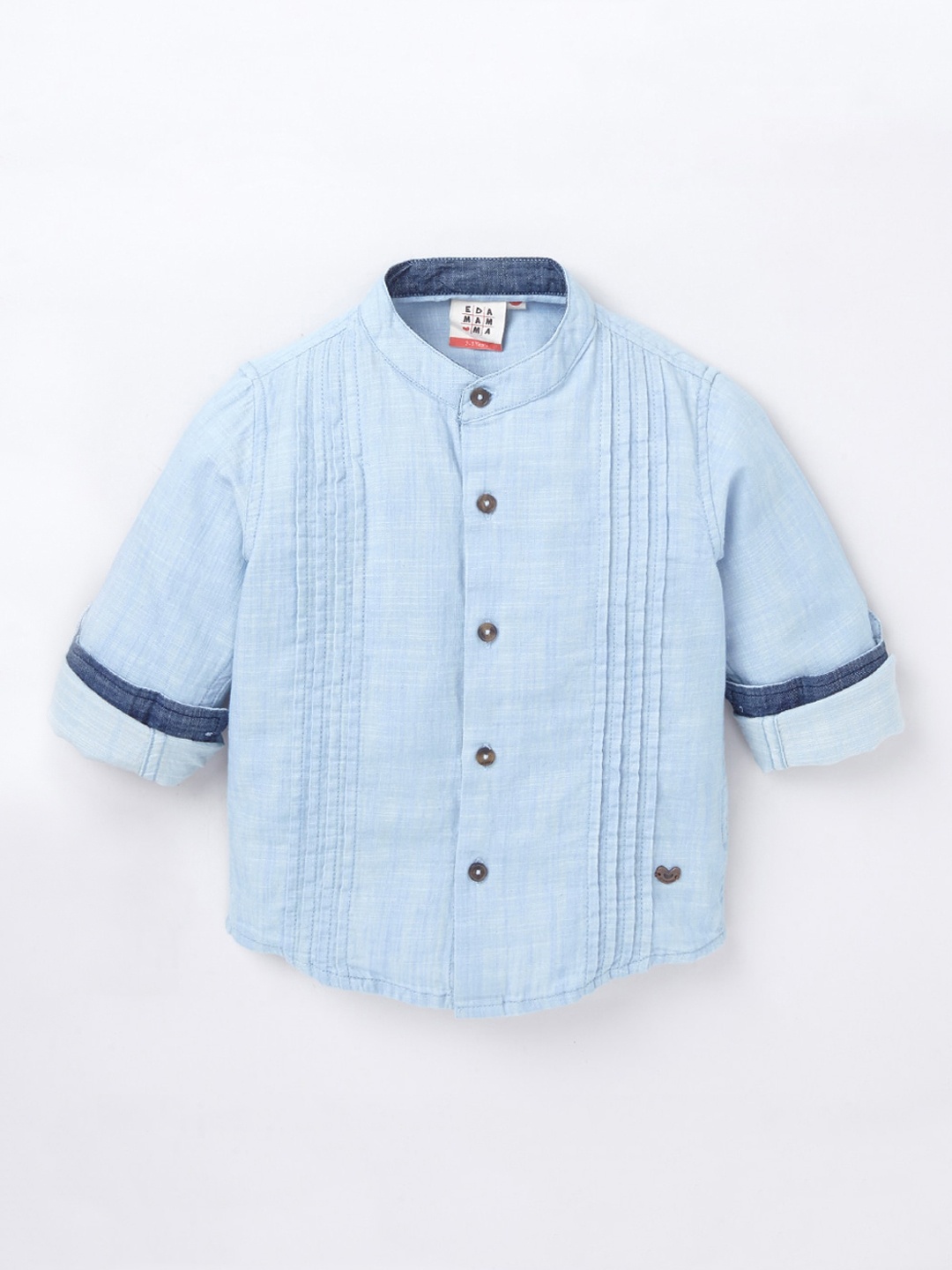 

Ed-a-Mamma Boys Blue Premium Opaque Casual Shirt