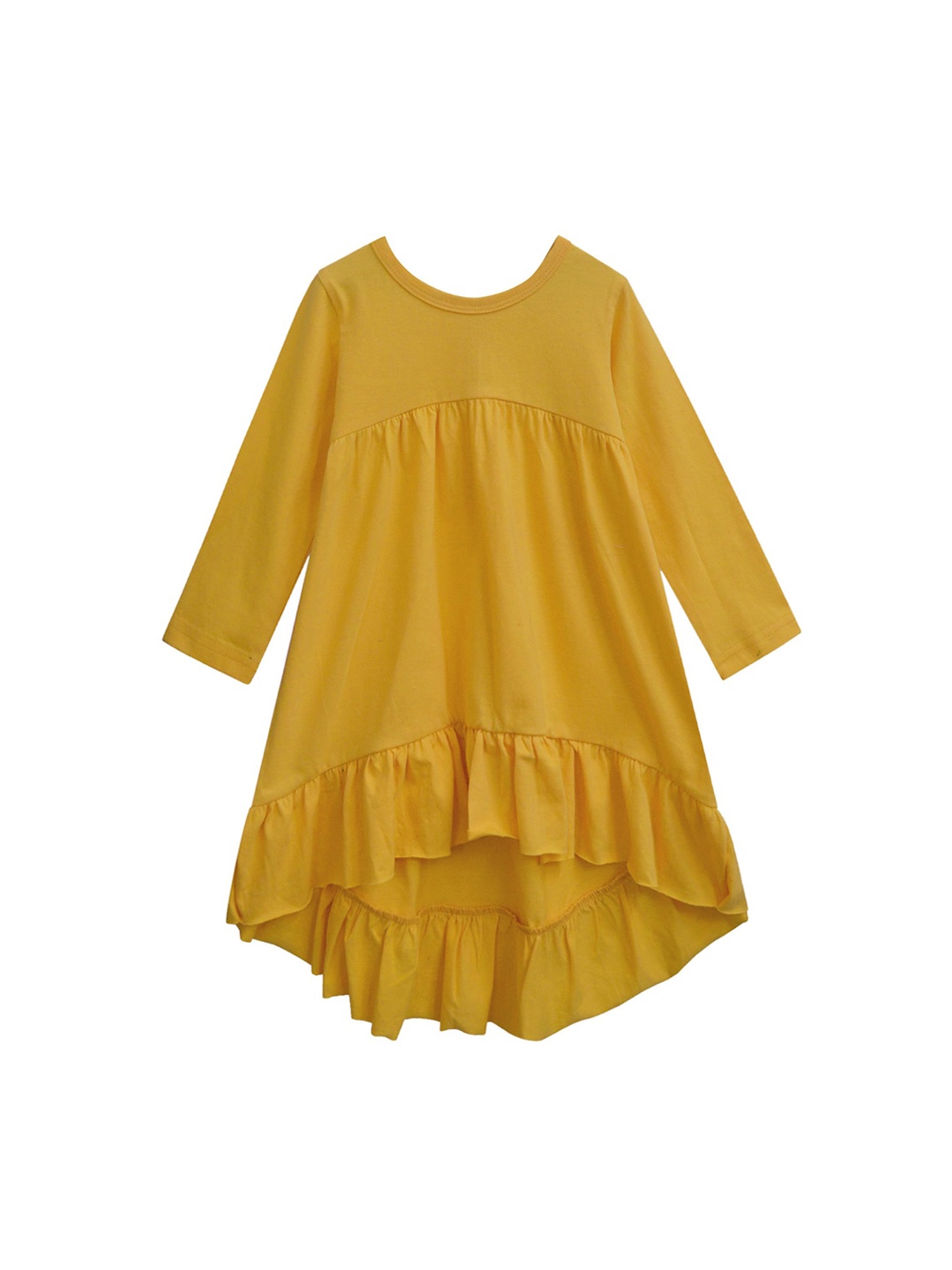 

A T U N Mustard Yellow A-Line Dress