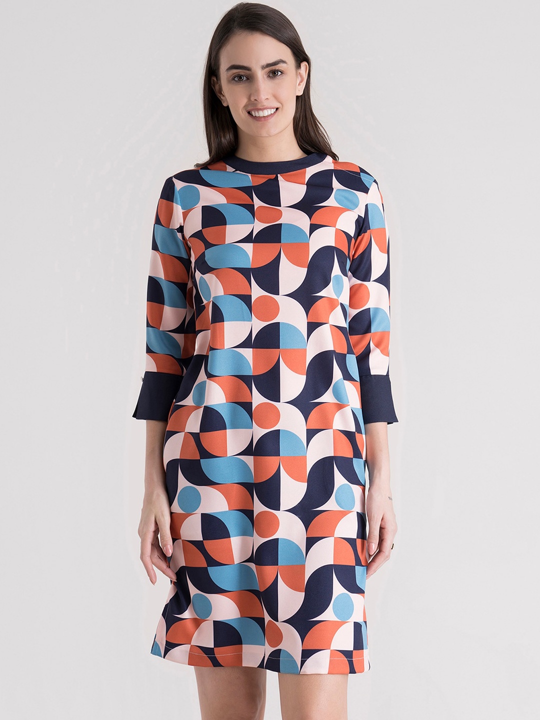 

FableStreet Multicoloured Formal Sheath Dress, Multi