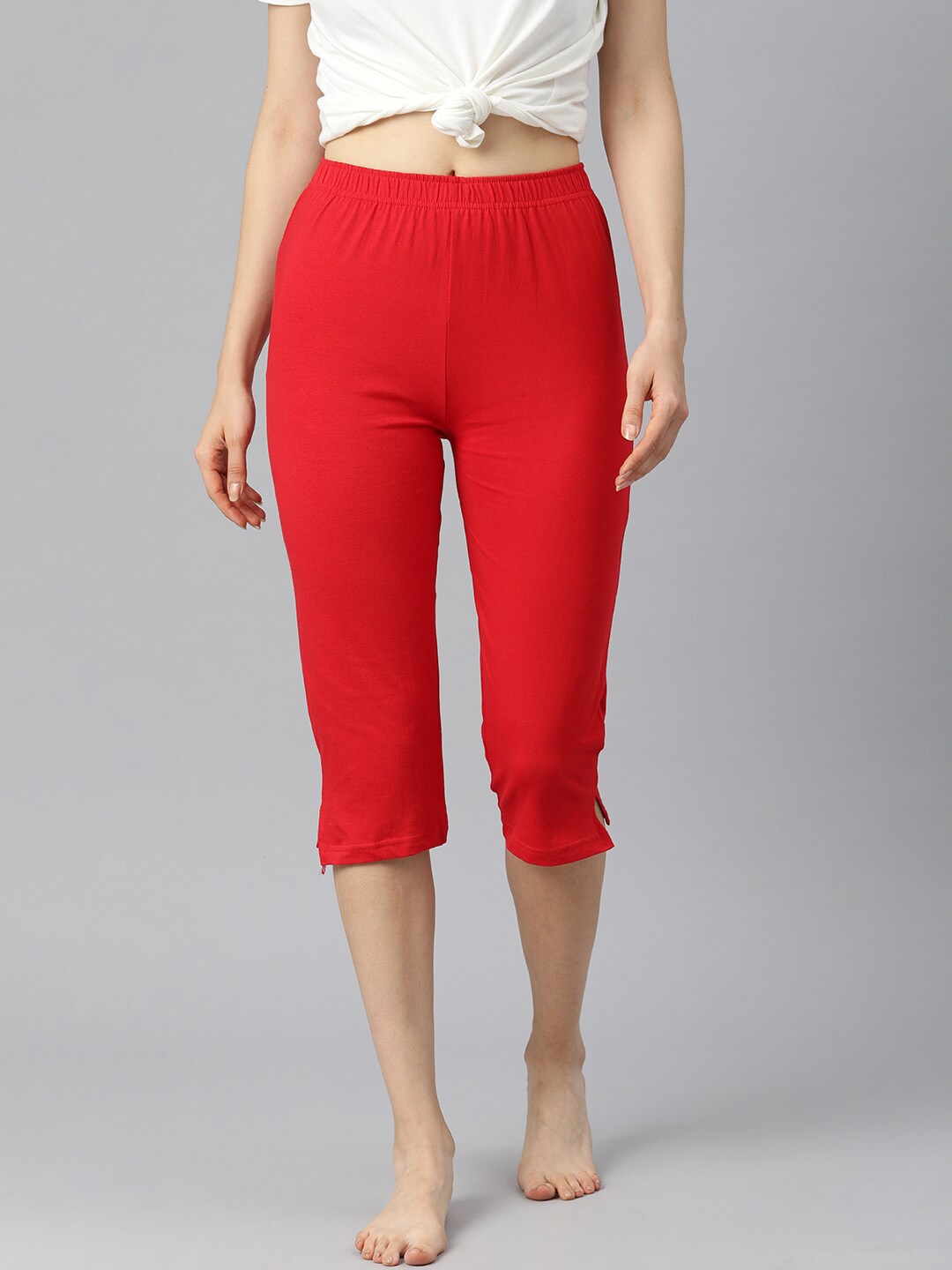 

NOT YET by us Women Red Capris