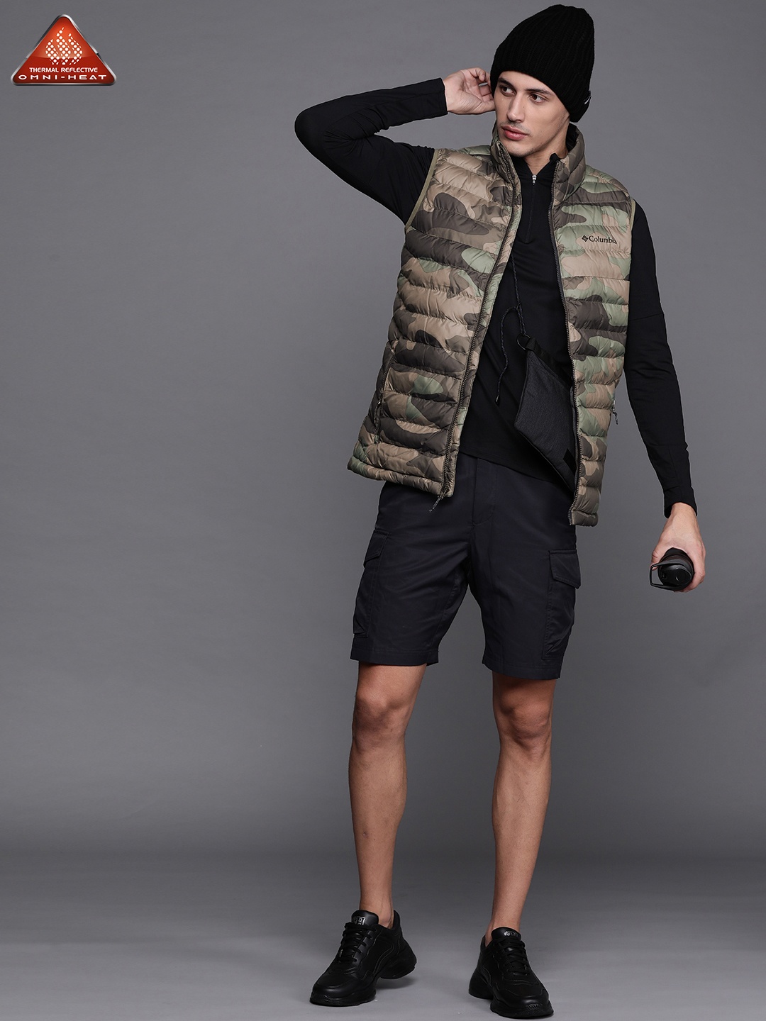 

Columbia Men Green Camouflage Insulator Outdoor Powder Lite Hiking Padded Jacket
