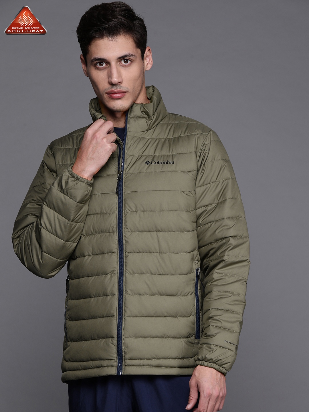 

Columbia Men Green Insulator Outdoor Powder Lite Hiking Padded Jacket