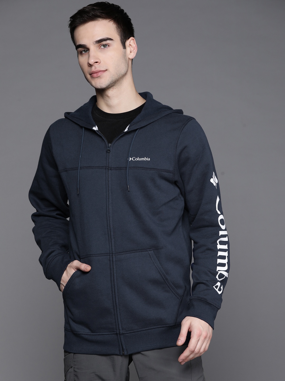 

Columbia Men Blue Brand Logo Outdoor Tailored Jacket