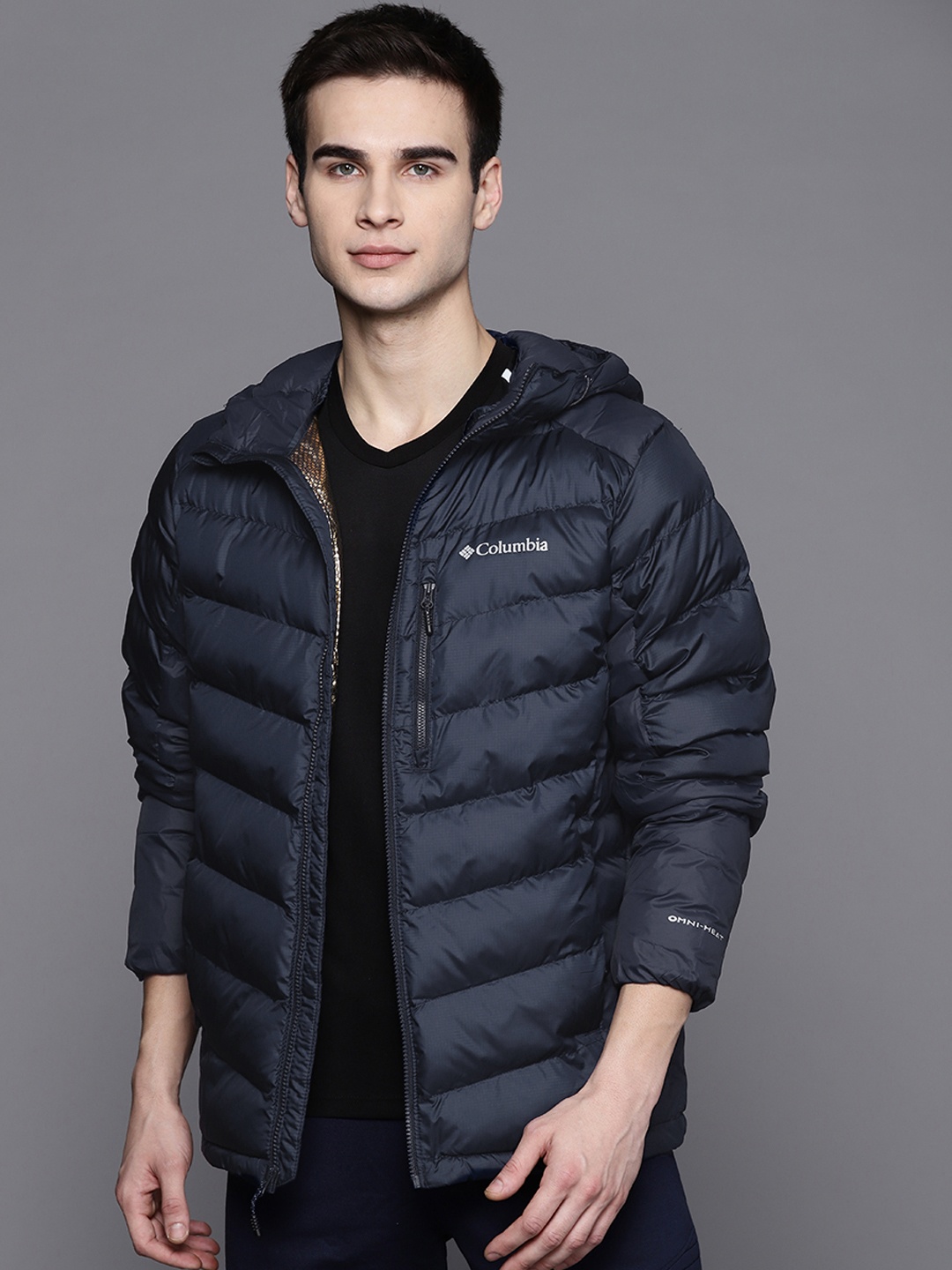 

Columbia Men Navy Blue Labyrinth Loop Insulator Hiking Puffer Jacket