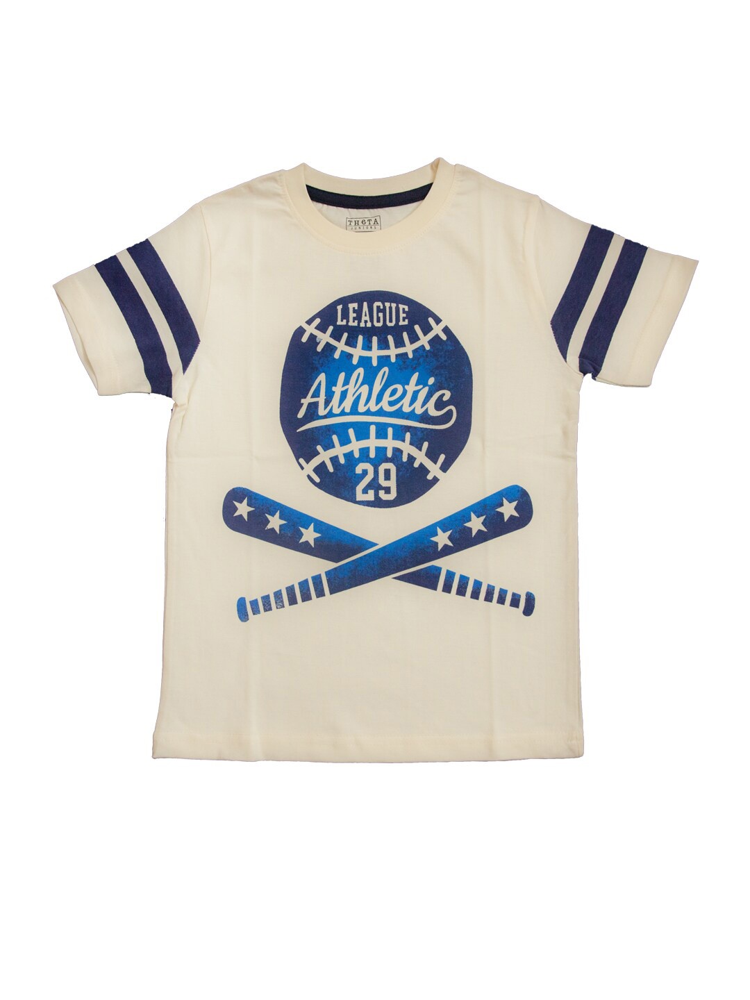 

THETA Boys White Typography Printed T-shirt