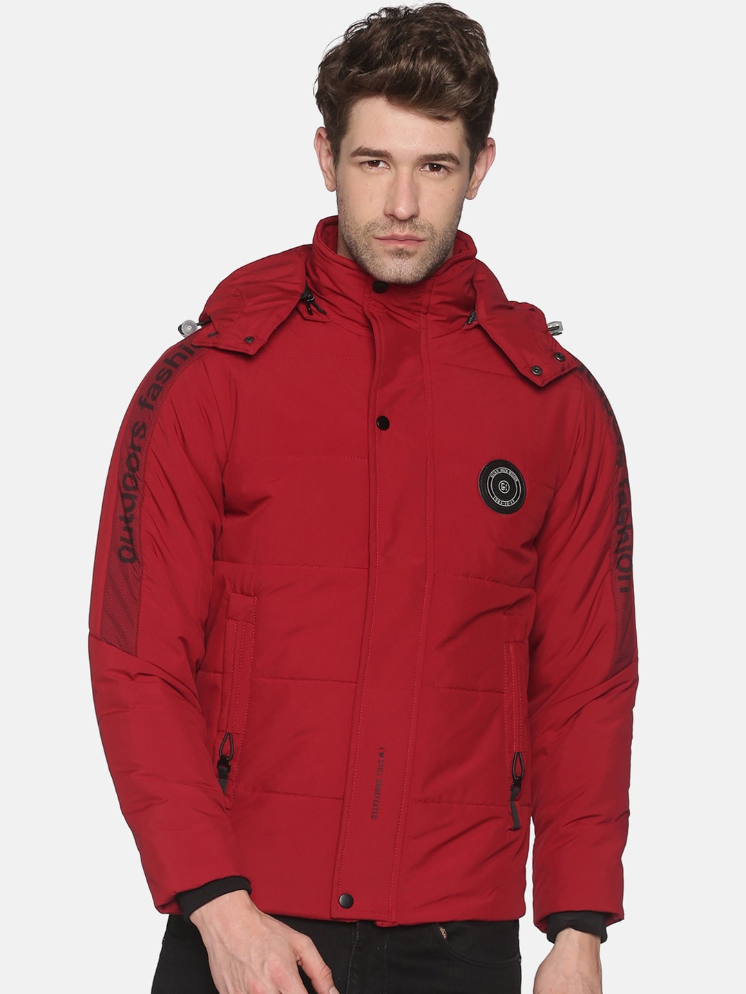 

SHOWOFF Men Maroon Lightweight Padded Jacket