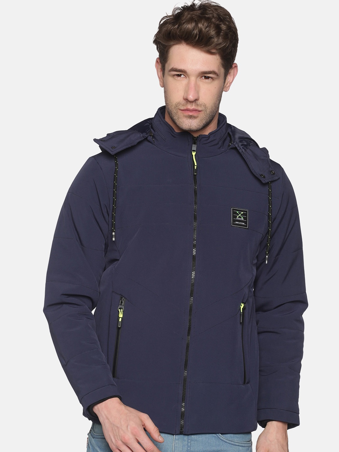 

SHOWOFF Men Navy Blue Lightweight Padded Jacket