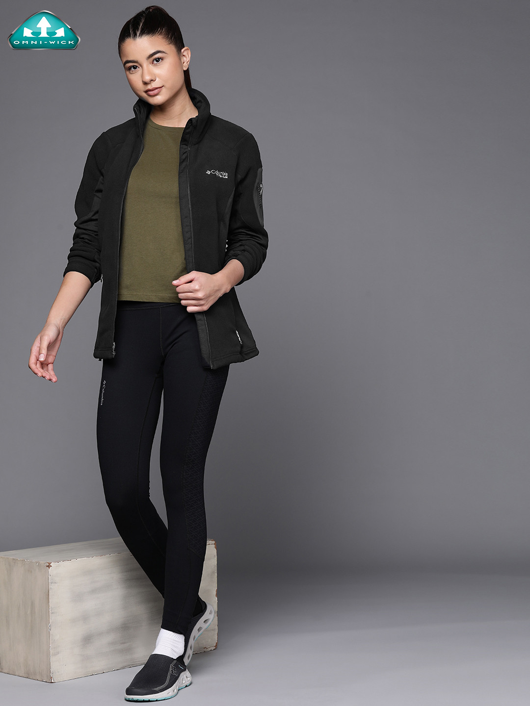 

Columbia Women Black Titan Pass 2.0 II Fleece Insulator Tailored Jacket