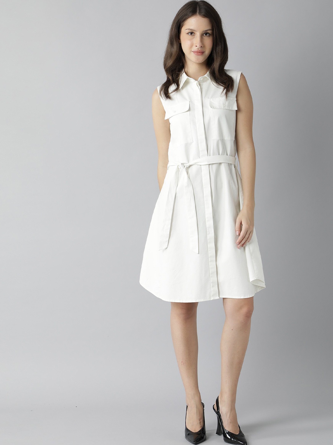 

RAREISM Off White Shirt Dress