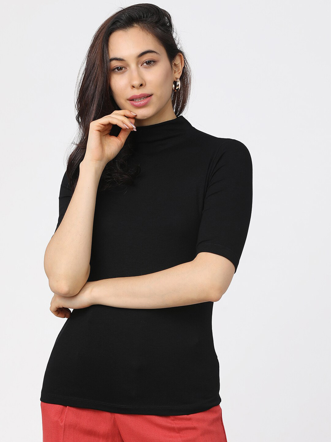 

Tokyo Talkies Black Regular Top
