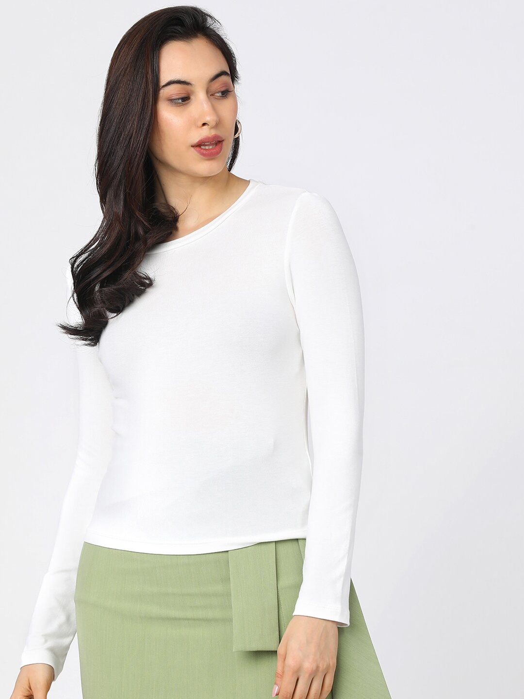 

Tokyo Talkies White Regular Top