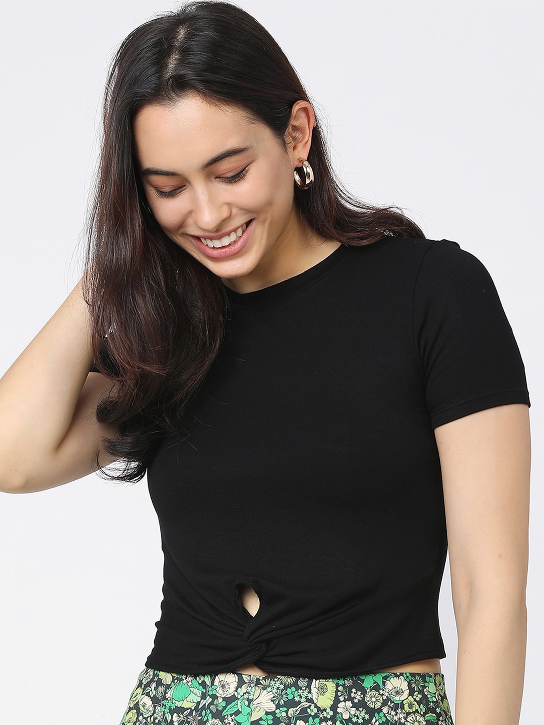 

Tokyo Talkies Black Regular Top