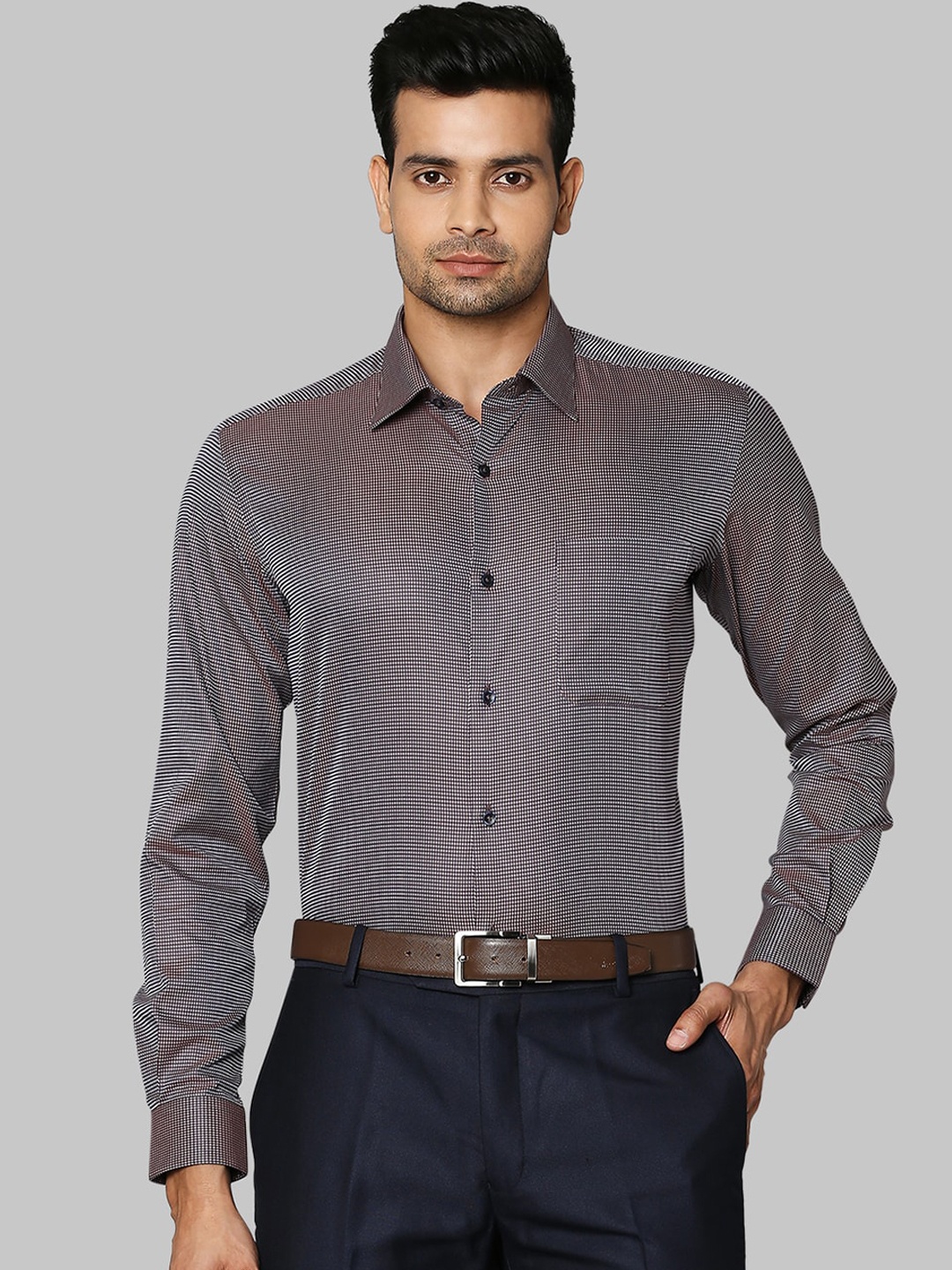 

Raymond Men Brown Opaque Formal Shirt