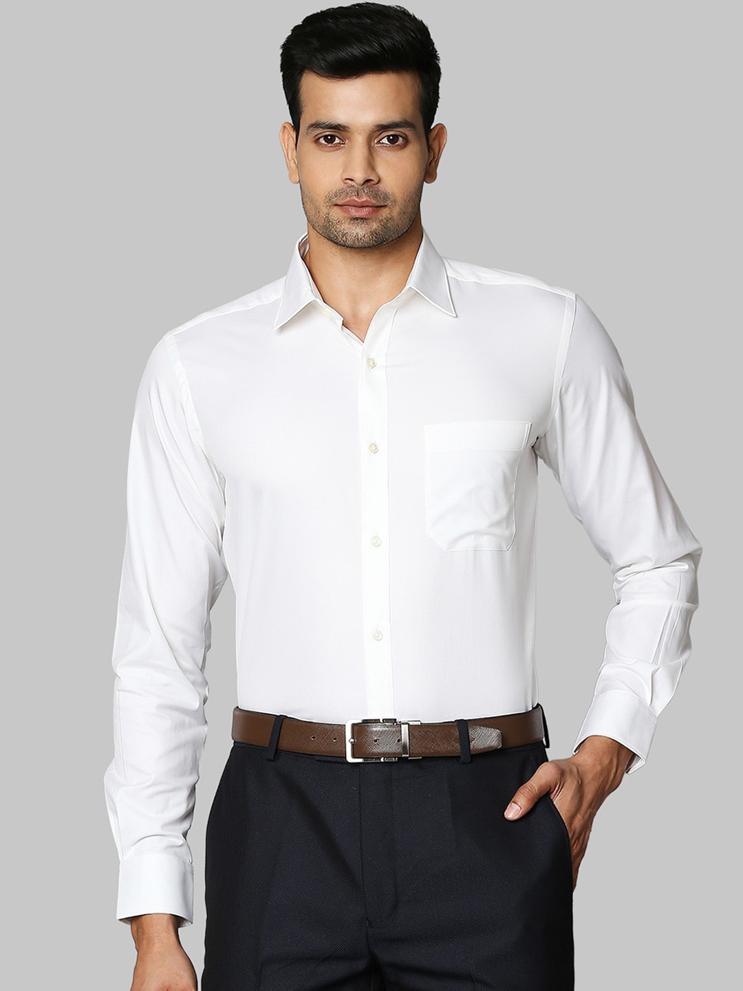 

Raymond Men White Opaque Formal Shirt