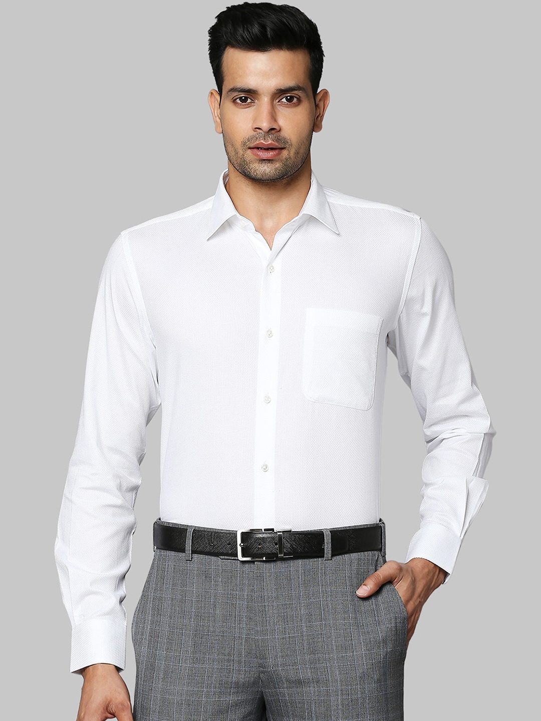 

Raymond Men White Opaque Formal Shirt