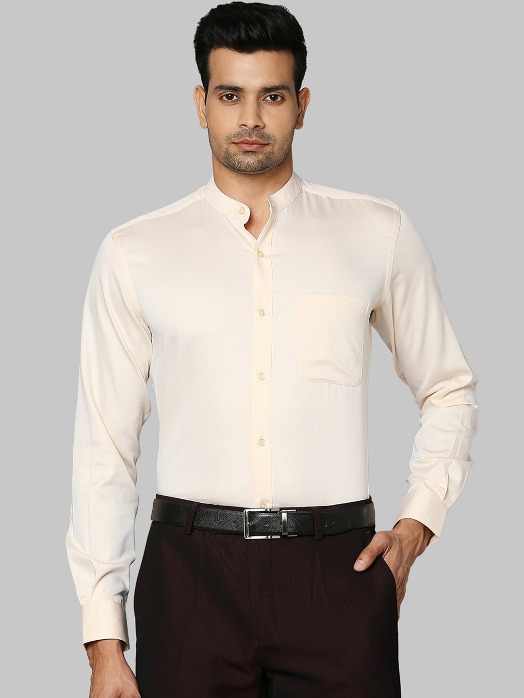

Raymond Men Yellow Opaque Formal Shirt