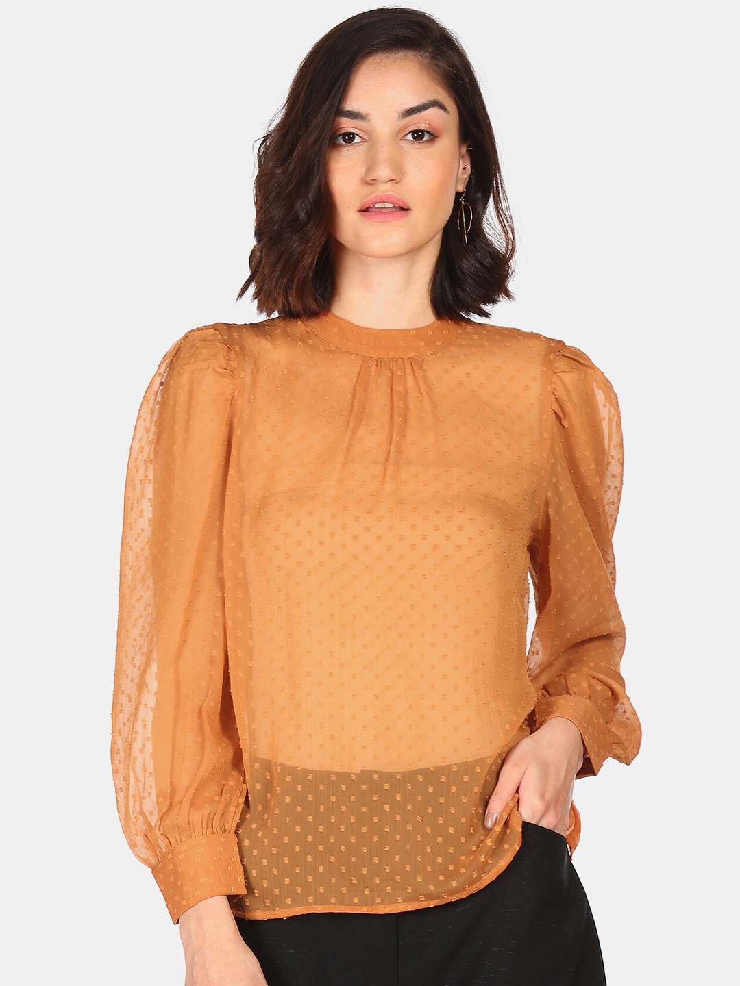 

Flying Machine Yellow Regular Top