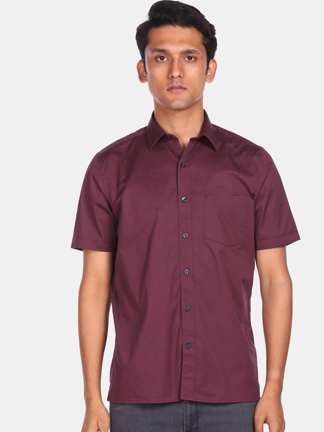

Arrow Sport Men Red Opaque Casual Shirt