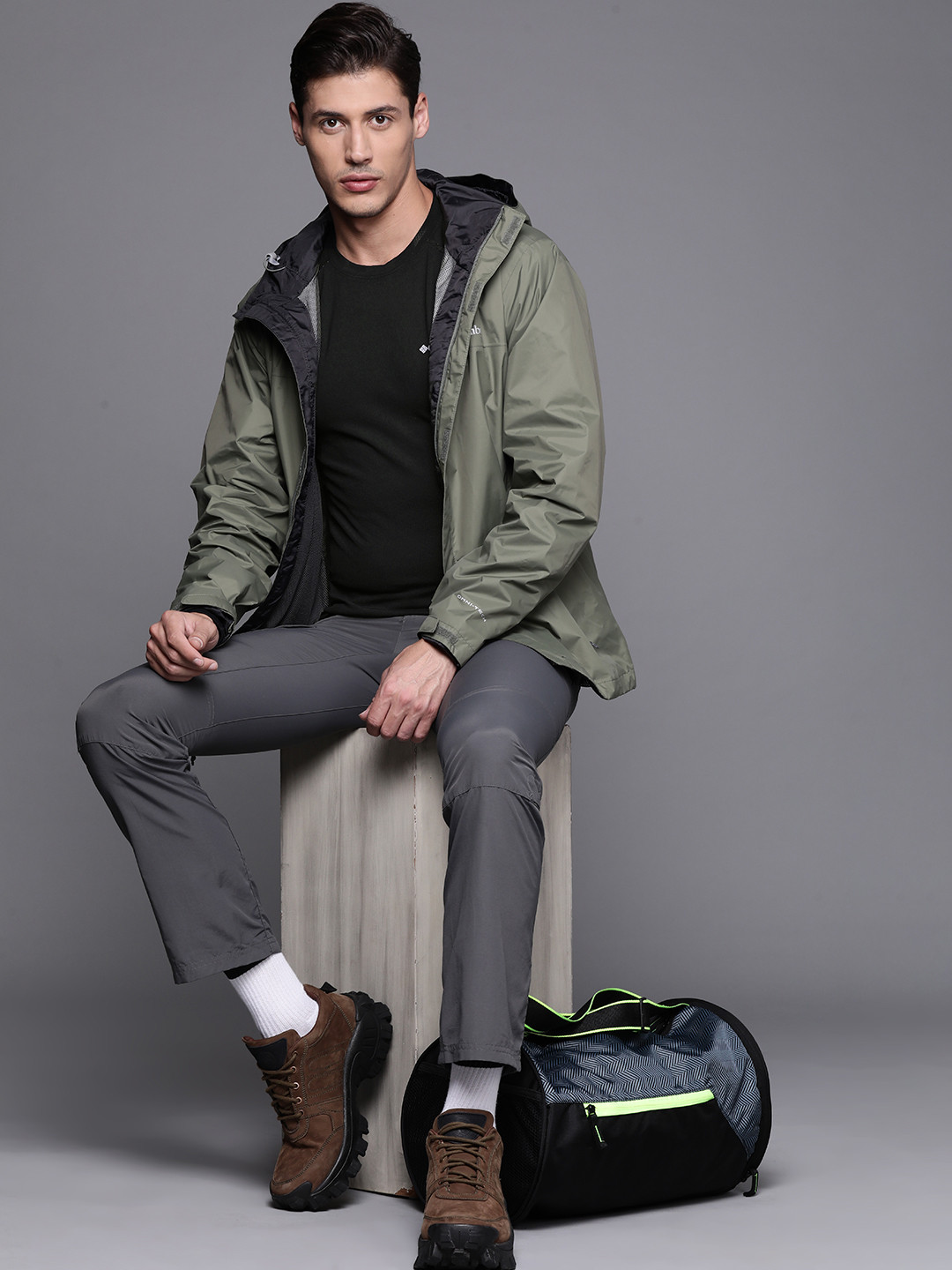 

Columbia Men Black Omni-Heat 3D Knit Half Zip II Thermal Top