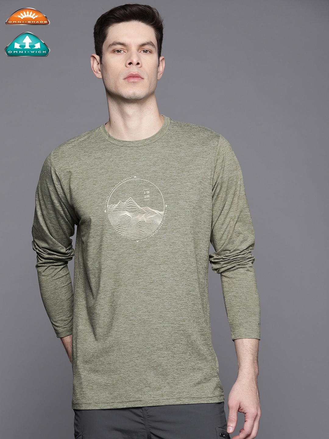 

Columbia Men Green Tech Trail Graphic T-shirt