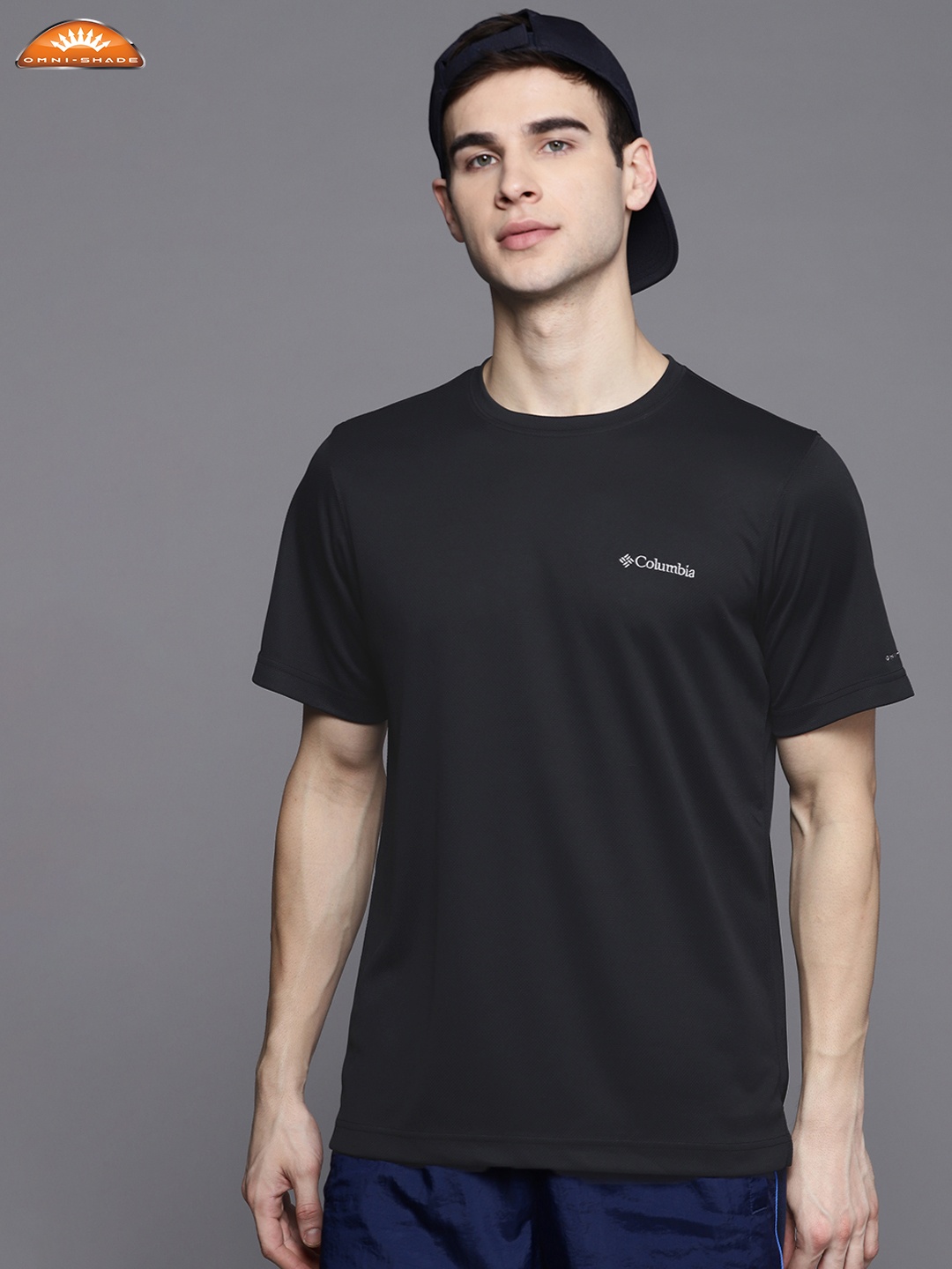 

Columbia Men Black Omni Shade Utilizer Hiking T-shirt